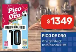 Nini Mayorista Pico de oro vino tetra brick oferta