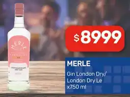 Nini Mayorista Merle gin london dry oferta