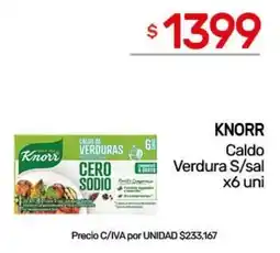 Nini Mayorista Knorr caldo verduras oferta