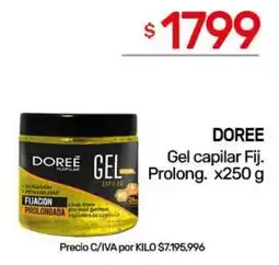 Nini Mayorista Doree gel capilar fij. prolongado oferta