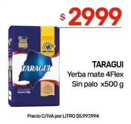 Nini Mayorista Taragui yerba mate 4flex oferta