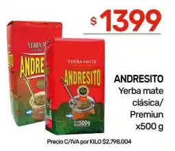 Nini Mayorista Andresito yerba mate clásica/premiun oferta