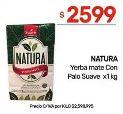 Nini Mayorista Natura yerba mate con palo suave oferta