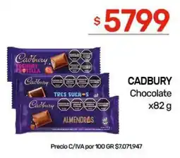 Nini Mayorista Cadbury chocolate oferta