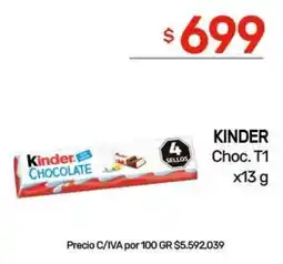 Nini Mayorista Kinder chocolate oferta
