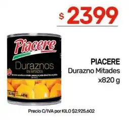 Nini Mayorista Piacere duraznos en mitades oferta