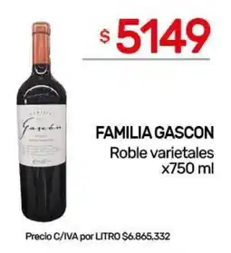Nini Mayorista Familia gascon roble varietales oferta