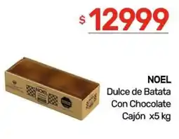 Nini Mayorista Noel dulce de batata con chocolate oferta