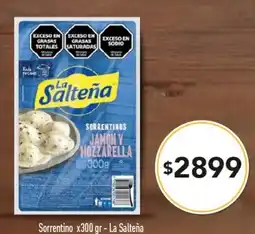Nini Mayorista La salteña sorrentinos jamón y mozzarella oferta