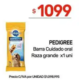 Nini Mayorista Pedigree barra cuidado oral raza grande oferta