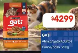 Nini Mayorista Gati alim.p/gato adultos carne/pollo oferta