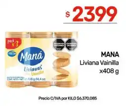 Nini Mayorista Maná liviana vainilla oferta