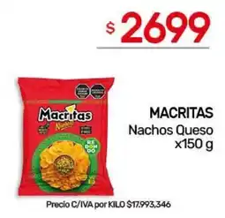 Nini Mayorista Macritas nachos queso oferta