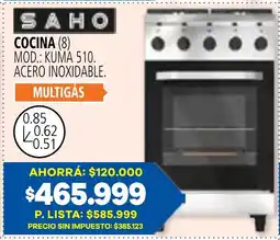 Casa del Audio Saho cocina oferta