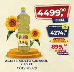 Maxiconsumo Molto aceite girasol oferta