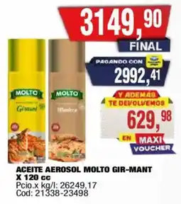 Maxiconsumo Molto aceite aerosol gir-mant oferta