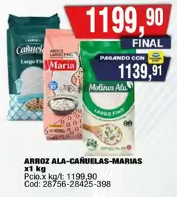 Maxiconsumo Molinos ala arroz largo fino oferta