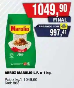 Maxiconsumo Marolio arroz fino oferta