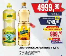 Maxiconsumo Cañuelas cocinero aceite oferta