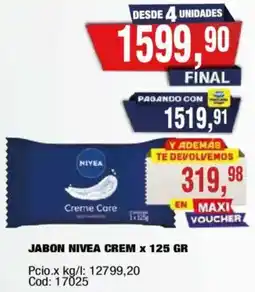 Maxiconsumo Nivea jabon crema oferta