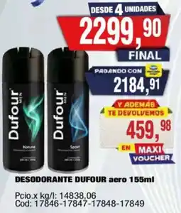 Maxiconsumo Dufour desodorante aero oferta