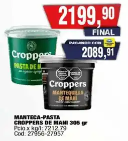 Maxiconsumo Croppers mantequilla de mani oferta