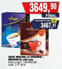 Maxiconsumo La virginia cafe molido morenita oferta