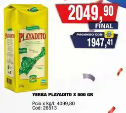 Maxiconsumo Playadito yerba oferta