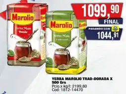 Maxiconsumo Marolio yerba mate tradicional yerba mate dorada oferta