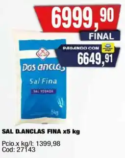 Maxiconsumo Dos anclas sal fina oferta