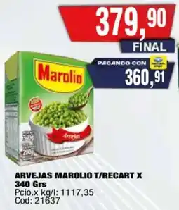 Maxiconsumo Marolio arvejas oferta