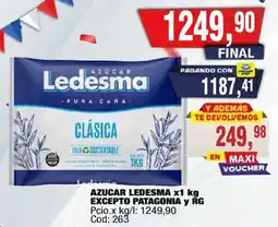 Maxiconsumo Ledesma azúcar clásica oferta
