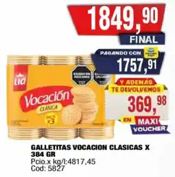 Maxiconsumo Lia galletitas vocacion clasicas oferta