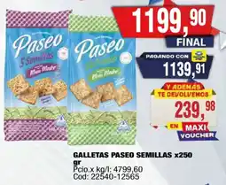 Maxiconsumo Paseo galletas semillas oferta