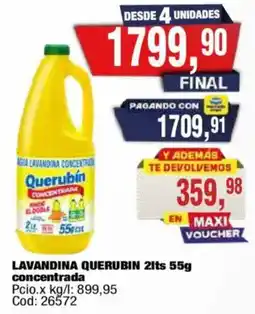 Maxiconsumo Querubin lavandina concentrada oferta