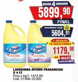 Maxiconsumo Ayudin lavandina fragancias oferta