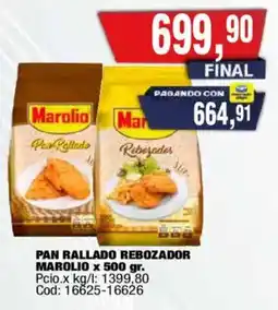 Maxiconsumo Marolio pan rallado rebozador oferta
