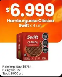 Changomas Swift hamburguesa clásica oferta