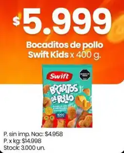 Changomas Swift bocaditos de pollo oferta