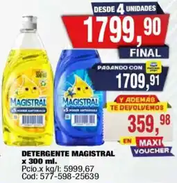 Maxiconsumo Magistral detergente oferta