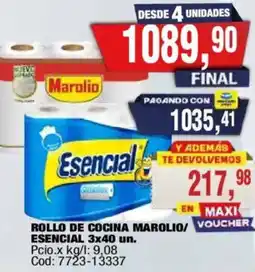Maxiconsumo Marolio rollo de cocina esencial oferta