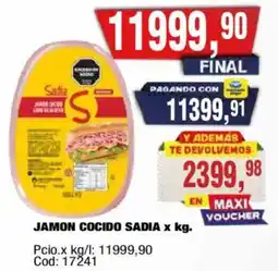 Maxiconsumo Sadia jamon cocido oferta