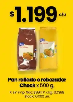 Changomas Check pan rallado o rebozador oferta