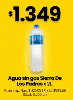 Changomas Sierra de los padres agua sin gas oferta
