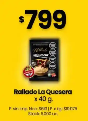 La quesera rallado