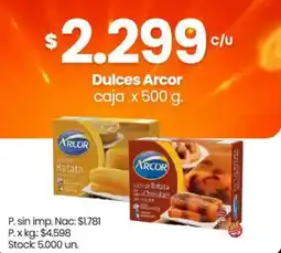 Changomas Arcor dulces batata oferta