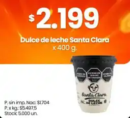 Changomas Santa Clara dulce de leche oferta