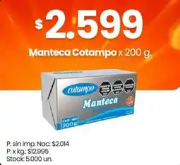 Changomas Cotampo manteca oferta