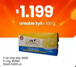 Changomas SyS untable oferta