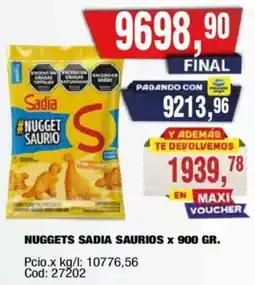 Maxiconsumo Sadia nugget saurio oferta